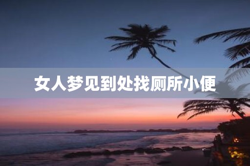 女人梦见到处找厕所小便