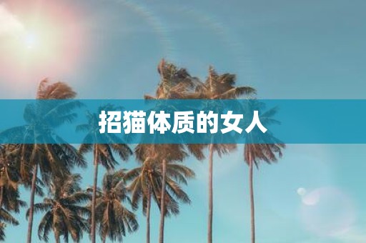 招猫体质的女人