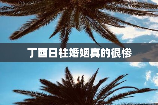 丁酉日柱婚姻真的很惨
