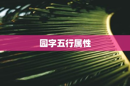 园字五行属性