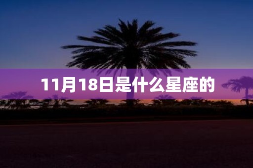 11月18日是什么星座的