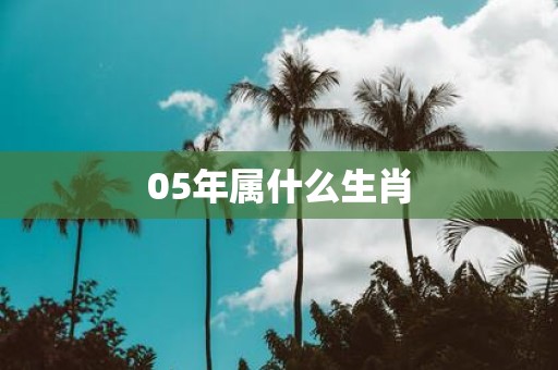 05年属什么生肖