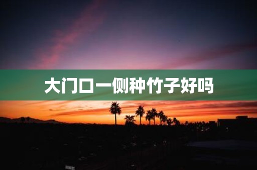 大门口一侧种竹子好吗