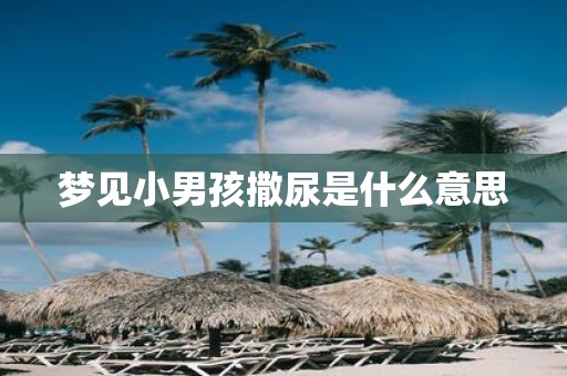 梦见小男孩撒尿是什么意思