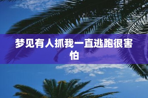 梦见有人抓我一直逃跑很害怕