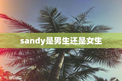 sandy是男生还是女生