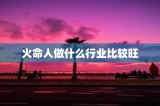 火命人做什么行业比较旺