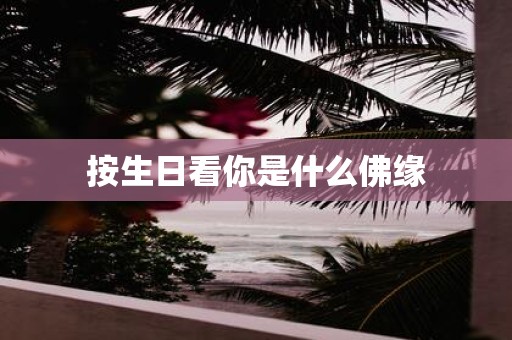 按生日看你是什么佛缘
