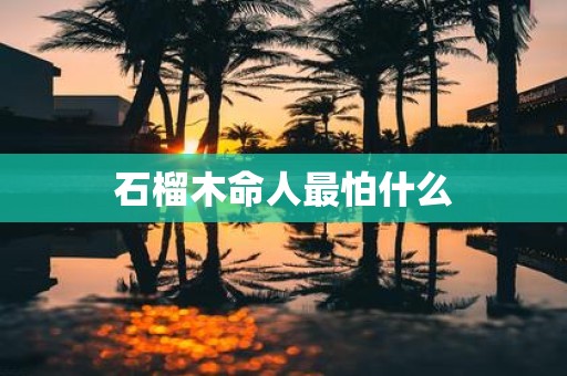 石榴木命人最怕什么