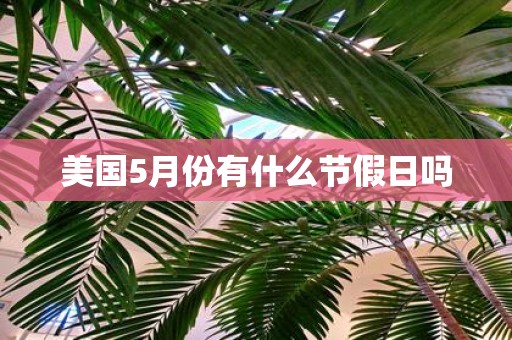美国5月份有什么节假日吗