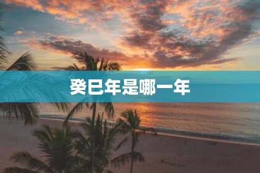 癸巳年是哪一年