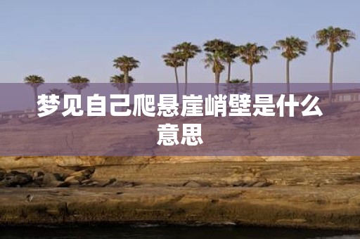 梦见自己爬悬崖峭壁是什么意思