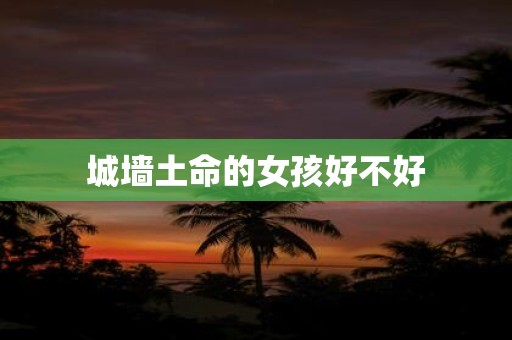 城墙土命的女孩好不好