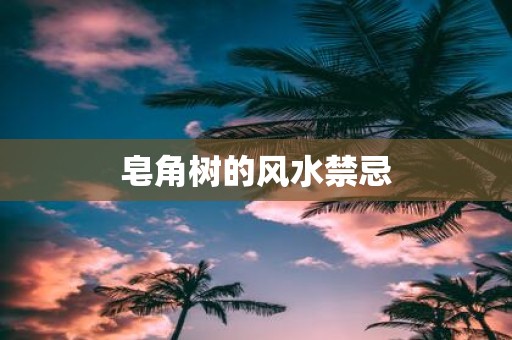 皂角树的风水禁忌