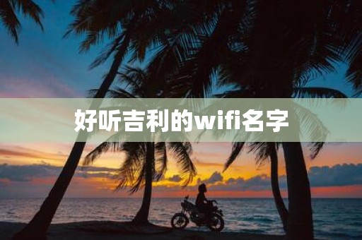 好听吉利的wifi名字
