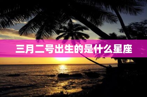 三月二号出生的是什么星座