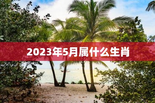 2025年5月属什么生肖