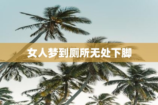 女人梦到厕所无处下脚