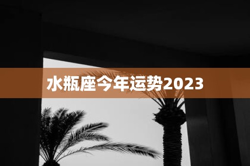 水瓶座今年运势2025