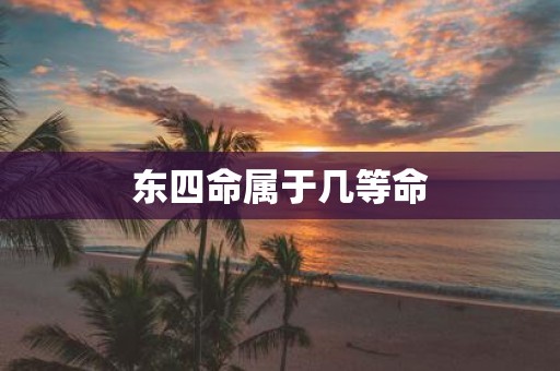 东四命属于几等命