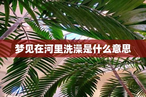 梦见在河里洗澡是什么意思