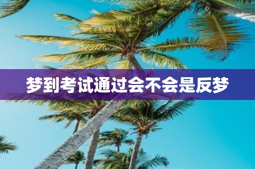 梦到考试通过会不会是反梦