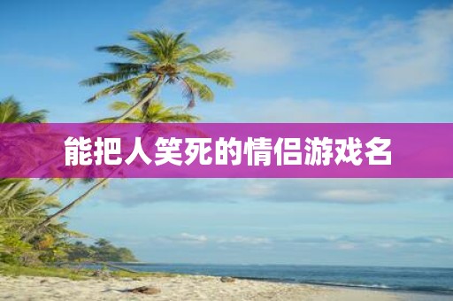 能把人笑死的情侣游戏名