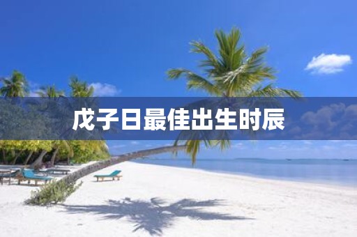 戊子日最佳出生时辰