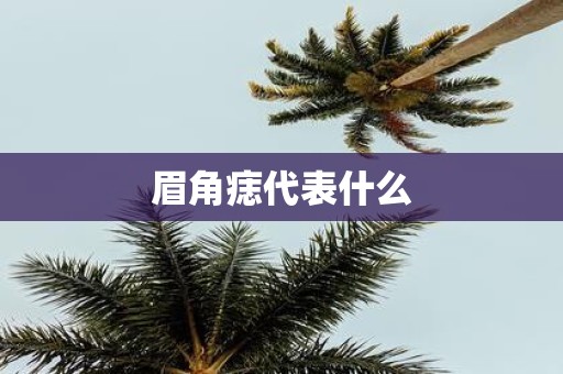 眉角痣代表什么