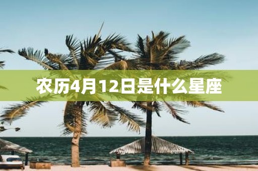 农历4月12日是什么星座