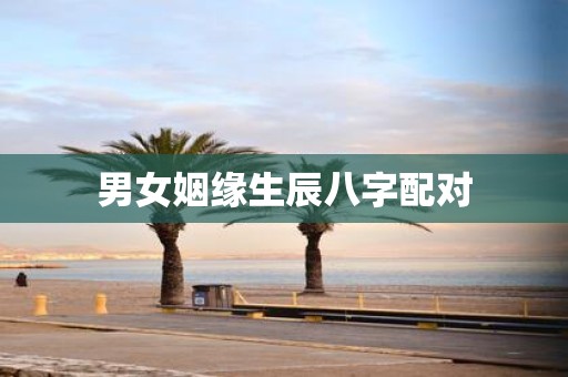 男女姻缘生辰八字配对