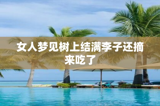 女人梦见树上结满李子还摘来吃了