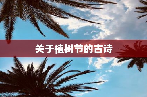 关于植树节的古诗