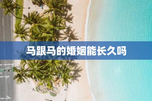 马跟马的婚姻能长久吗