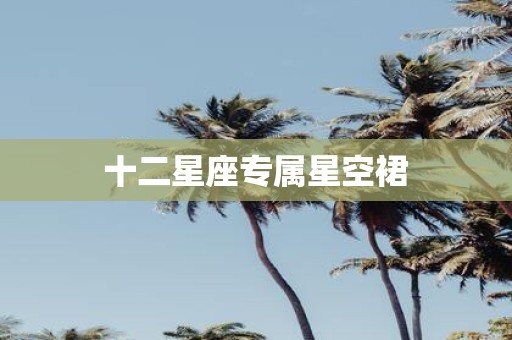 十二星座专属星空裙