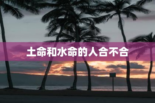 土命和水命的人合不合