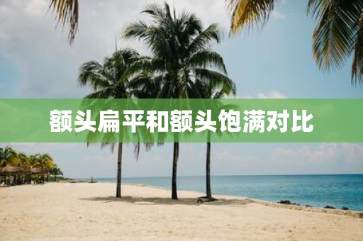 额头扁平和额头饱满对比