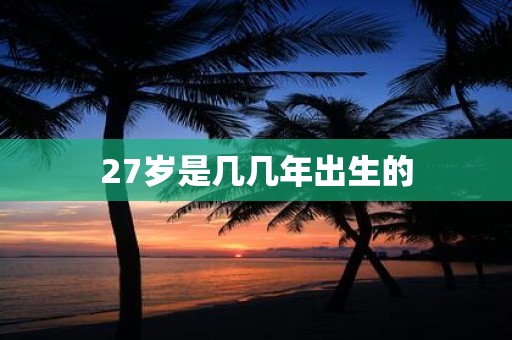 27岁是几几年出生的