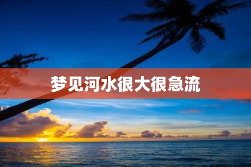 梦见河水很大很急流