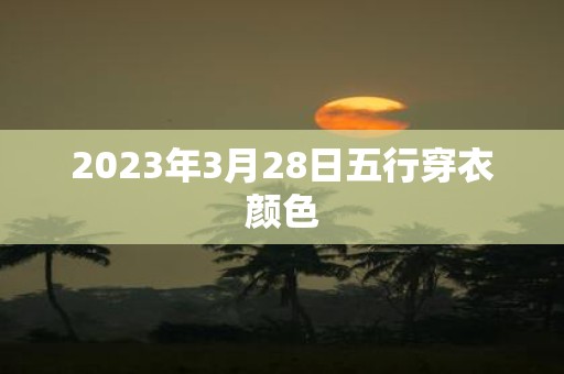 2025年3月28日五行穿衣颜色