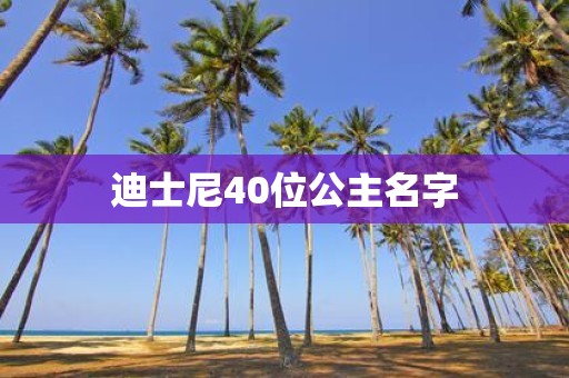 迪士尼40位公主名字