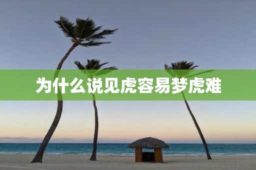 为什么说见虎容易梦虎难