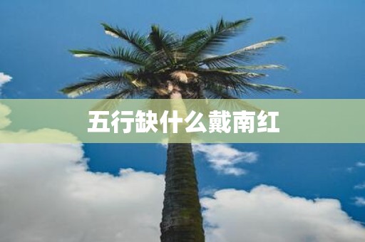 五行缺什么戴南红