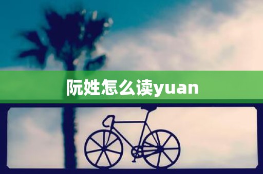 阮姓怎么读yuan