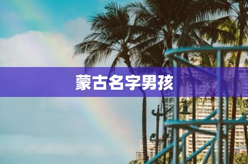 蒙古名字男孩