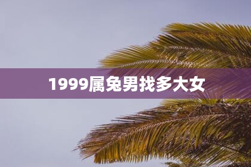1999属兔男找多大女