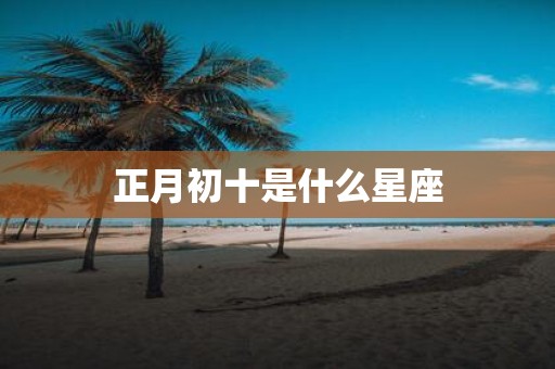 正月初十是什么星座