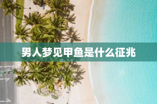 男人梦见甲鱼是什么征兆