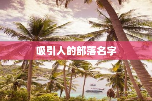 吸引人的部落名字