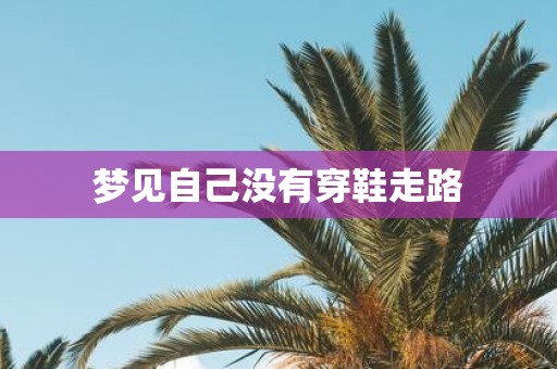 梦见自己没有穿鞋走路